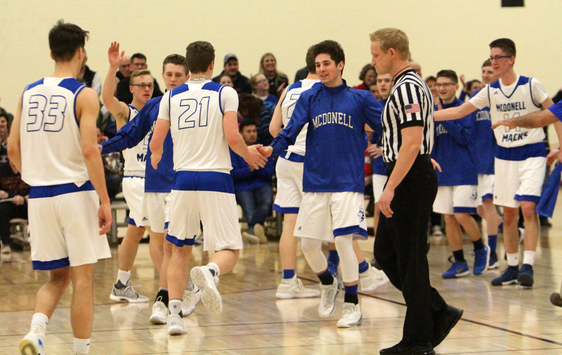 McDonell boys basketball vs South Shore at Spooner 3-10-18